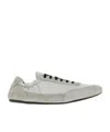 Prada Grey Re-nylon And Suede Collapse Sneakers In Gray