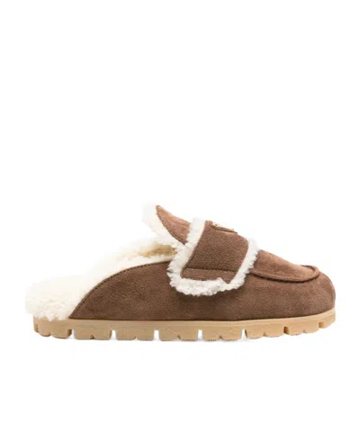 Prada Round Toe Slippers