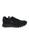 Prada Round-toe Sneakers In Black