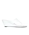 Prada Round-toe Wedge Sandals In Multi