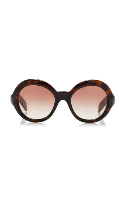 Prada Round-frame Acetate Sunglasses In Pink