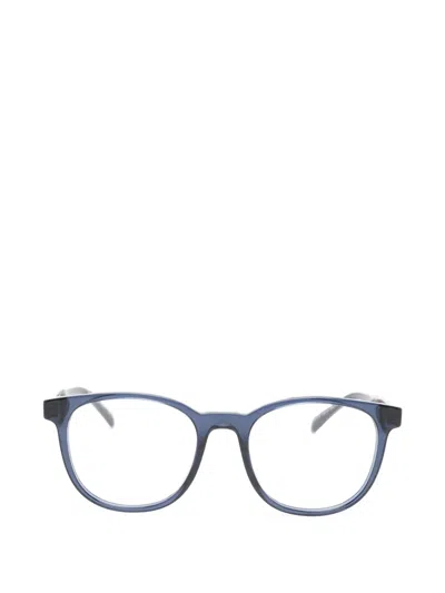 Prada Round-frame Glasses In Blue