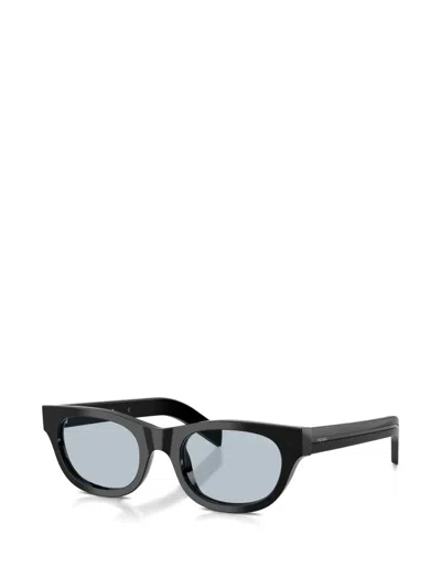 Prada Round-frame Sunglasses In Black