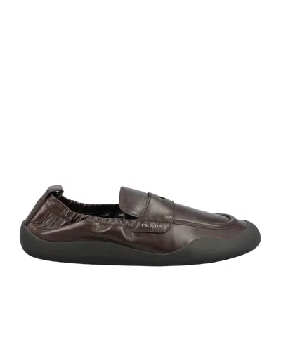 Prada Round-toe Loafers In Multi