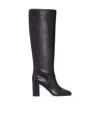Prada Round-toe Tall Boots In Black