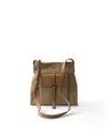 Prada Route Canvas And Leather Shoulder Bag In Pattern
