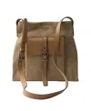Prada Route Canvas And Leather Shoulder Bag In Neutral