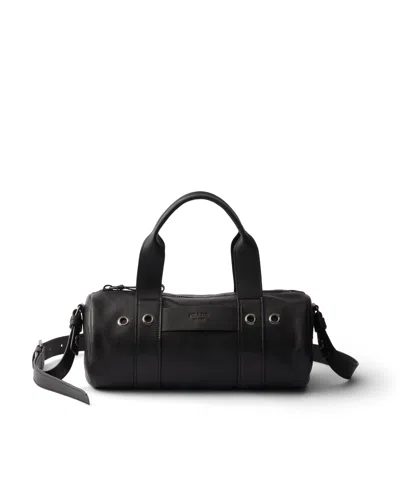 Prada Route Grosse Henkeltasche Aus Leder In Pattern