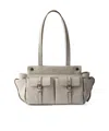Prada Route Medium Leather Tote Bag In White