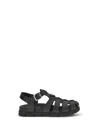 Prada Black Logo Sandals
