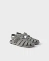 Prada Rubber Fisherman Sandals In Multi
