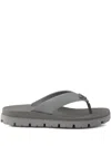 Prada Rubber Flip-flops In Gold