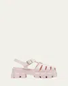 Prada Foam Rubber Sandals In Alabastro