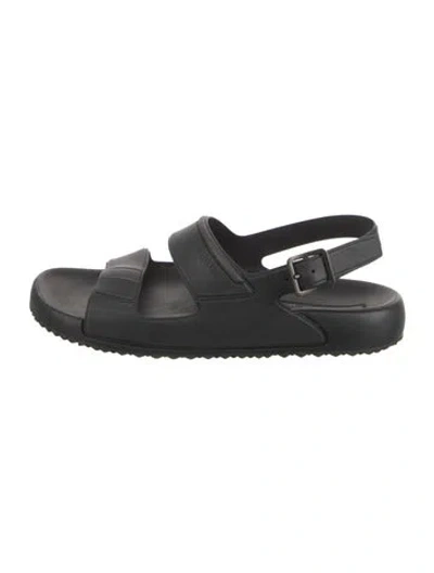 Pre-owned Prada Rubber Sandals In Black