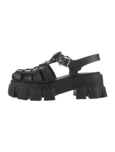 Pre-owned Prada Rubber Sandals In Blue