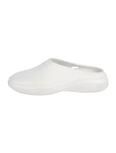 Pre-owned Prada Rubber Sandals In White