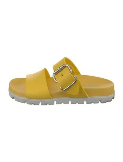 Pre-owned Prada Rubber Slides In Multi