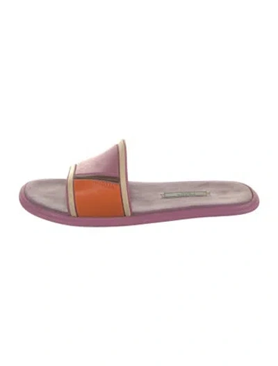 Pre-owned Prada Rubber Slides In Pink