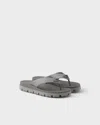 Prada Rubber Thong Sandals In Multi