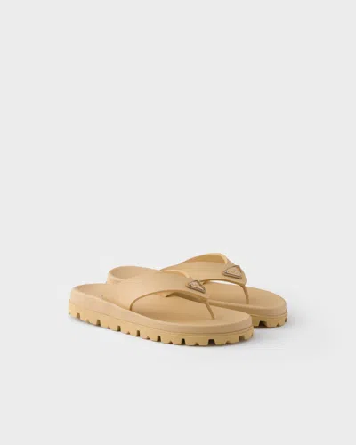 PRADA RUBBER THONG SANDALS