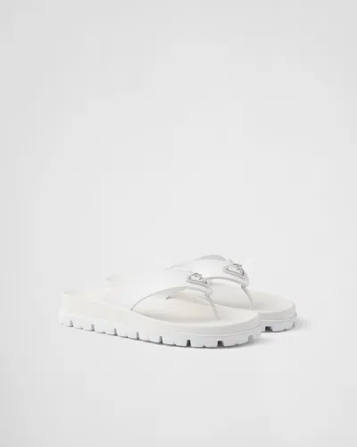 PRADA RUBBER THONG SANDALS
