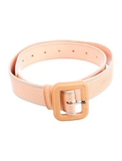 Pre-owned Prada Rubber Waist Belt In Neutral