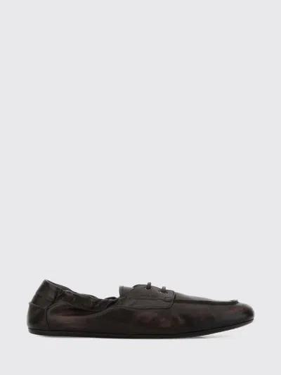 Prada Ruched Leather Loafers In Animal Print
