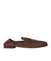 Prada Ruched Loafer Ld54 In Brown