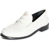 Prada Ruched Toe Penny Loafer In White