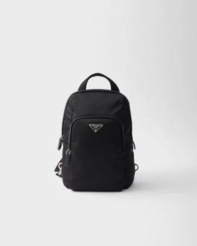 PRADA RE-NYLON AND SAFFIANO LEATHER BACKPACK