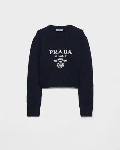 PRADA WOOL AND CASHMERE CREW-NECK SWEATER