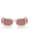 PRADA PRADA RUNWAY 49MM RECTANGULAR SUNGLASSES