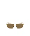 Prada Gold Runway Sunglasses In Green