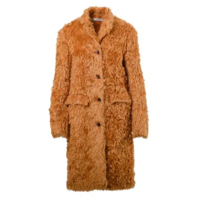 Pre-owned Prada Runway Mohair Faux-fur Coat – '10s In Brown
