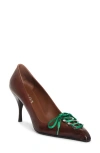Prada Runway Pump In Animal Print