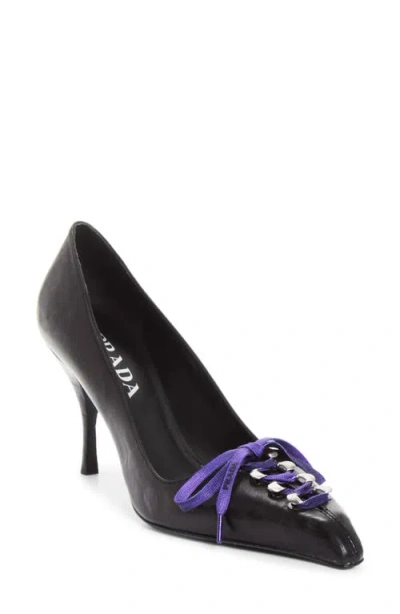 Prada Runway Pump In Black