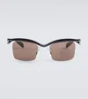 Prada Runway Rectangular Sunglasses In Black