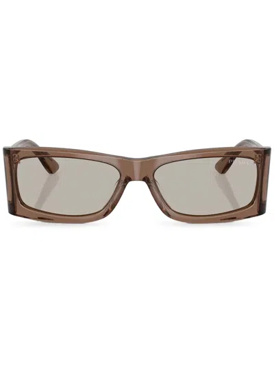 Prada Runway Sunglasses In Brown