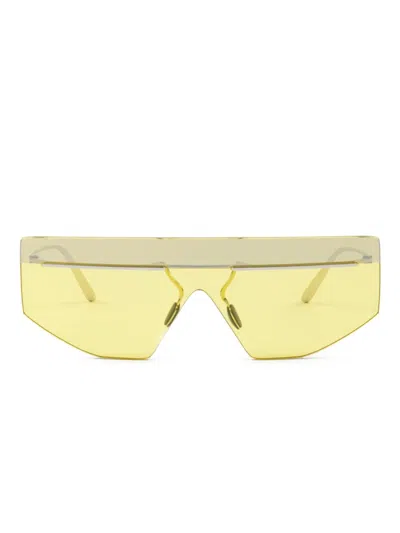 Prada Pr B55s 1bc20o Argento Sunglasses In Yellow