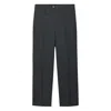 Prada Rush-stitch Trousers In Gray