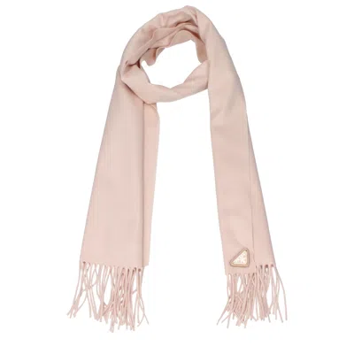Prada Women's Silk Scarf Pink/powder Pink