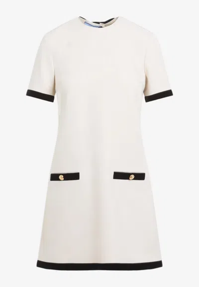 PRADA SABLE A-LINE MINI DRESS