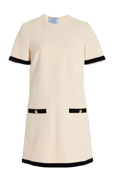 PRADA SABLE COTTON MINI DRESS