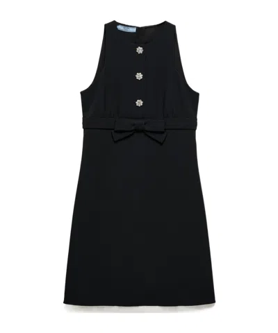 PRADA SABLÈ COMPACT MINI-DRESS