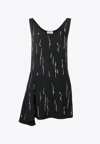 PRADA SABLÈ SATIN MINI DRESS