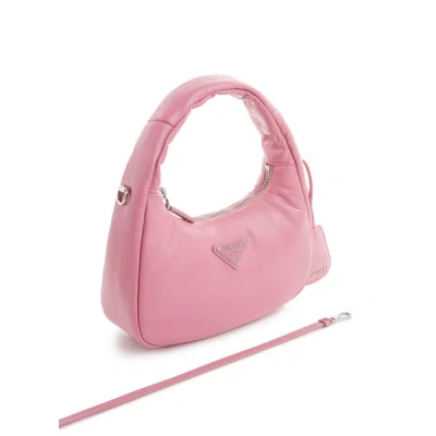 Prada Sac À Main En Cuir In Pink
