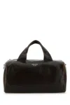 Prada Dark Brown Nappa Leather Small Travel Bag