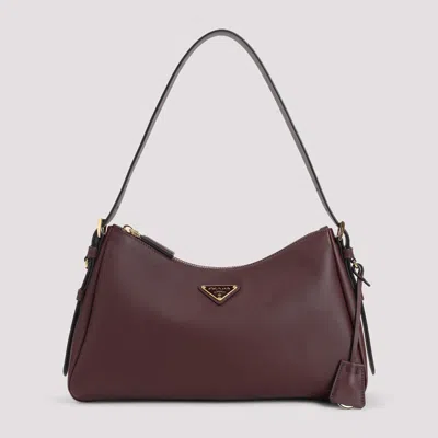 Prada Sacca Handbag In Burgundy