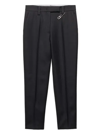 PRADA SAFETY-PIN GABARDINE TROUSERS