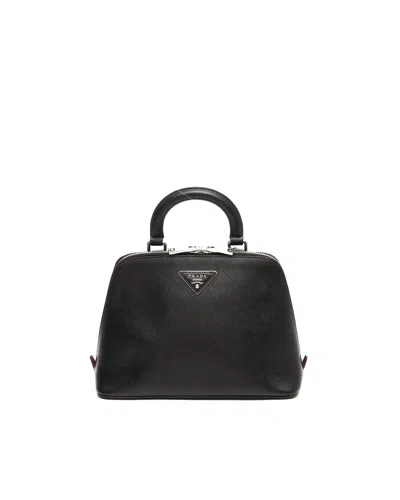 Pre-owned Prada Saffiano Backpack In Black
